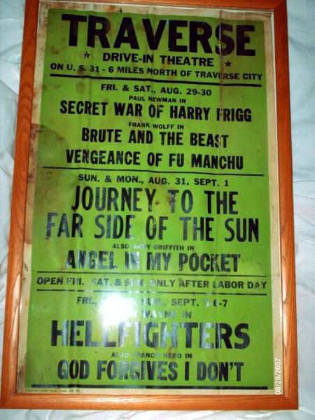 Traverse Drive-In Theatre - Poster From Jeff Thompson (newer photo)